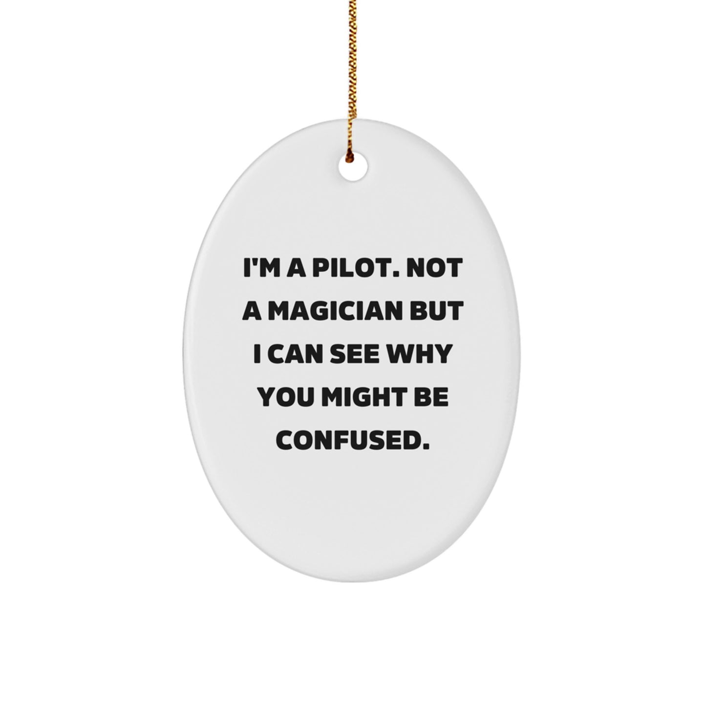 Pilot Christmas Ornament for Him Keepsake Gift – I'm a Pilot - Image 1