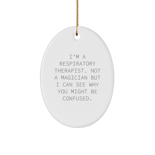 Respiratory Therapist Christmas Ornament Funny Family Treasure Gift - Image 1