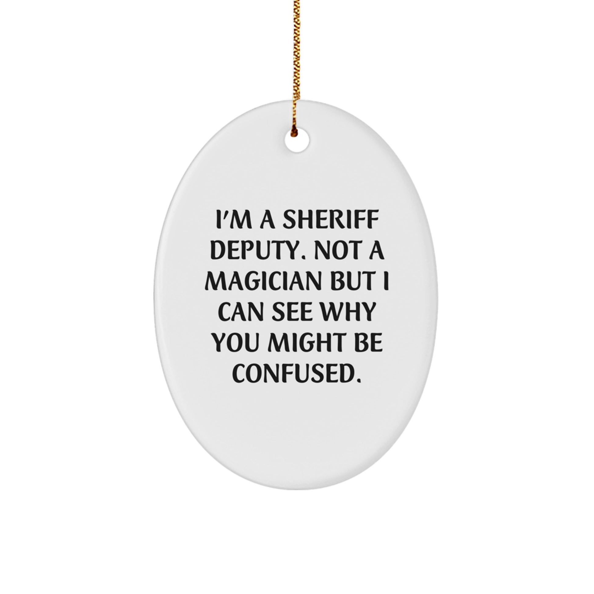 Sheriff Deputy Keepsake Christmas Ornament for Him Gift - Image 1