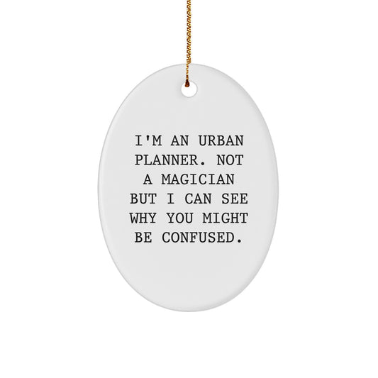 Urban Planner Keepsake Christmas Ornament for Him Holiday Gift Bright - Image 1