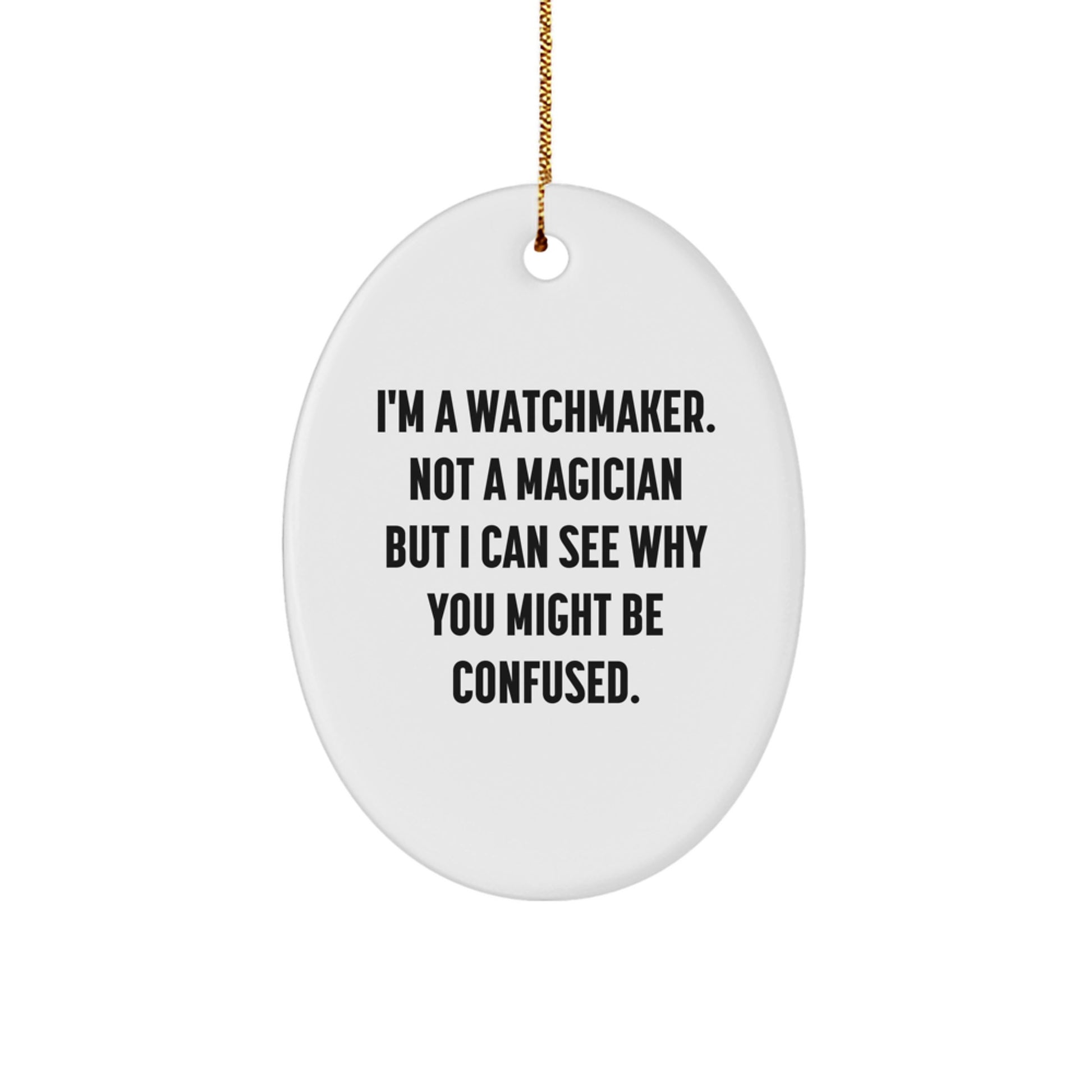Watchmaker Keepsake Christmas Ornament for Him Gift - Image 1