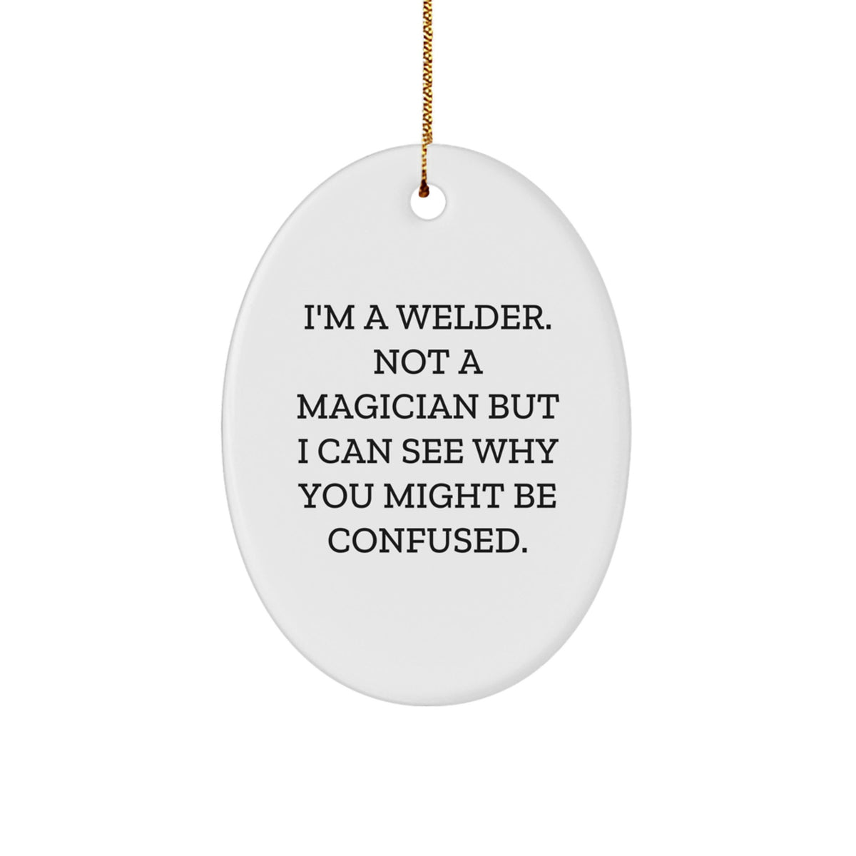 Welder Christmas Ornament Vibrant Sturdy Keepsake for Him Gift - Image 1