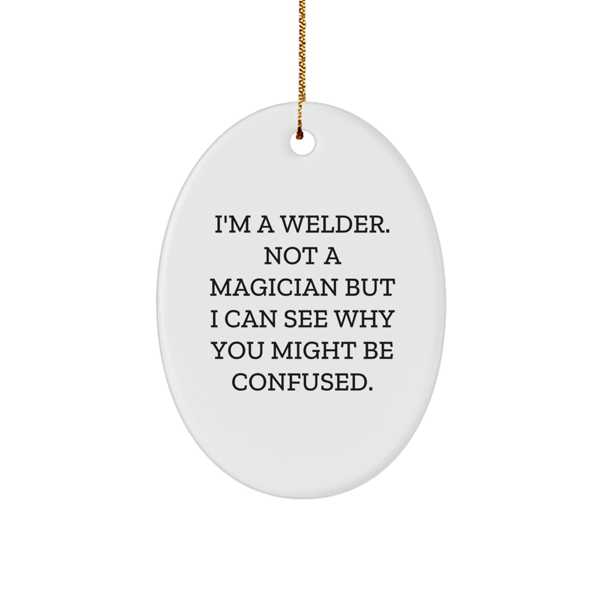 Welder Christmas Ornament Vibrant Sturdy Keepsake for Him Gift - Image 1