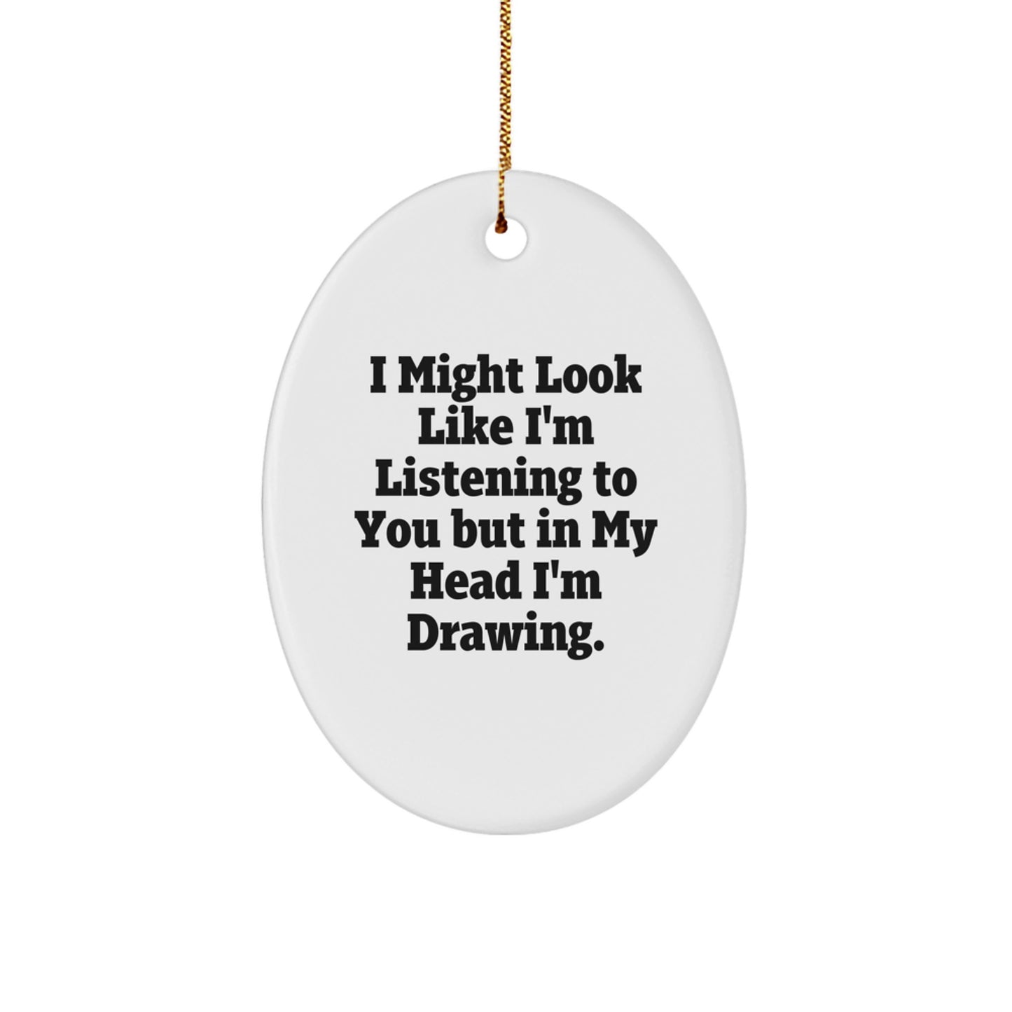 Drawing Christmas Ornament Idea for Coworkers Gift Might Look Like I'm - Image 1