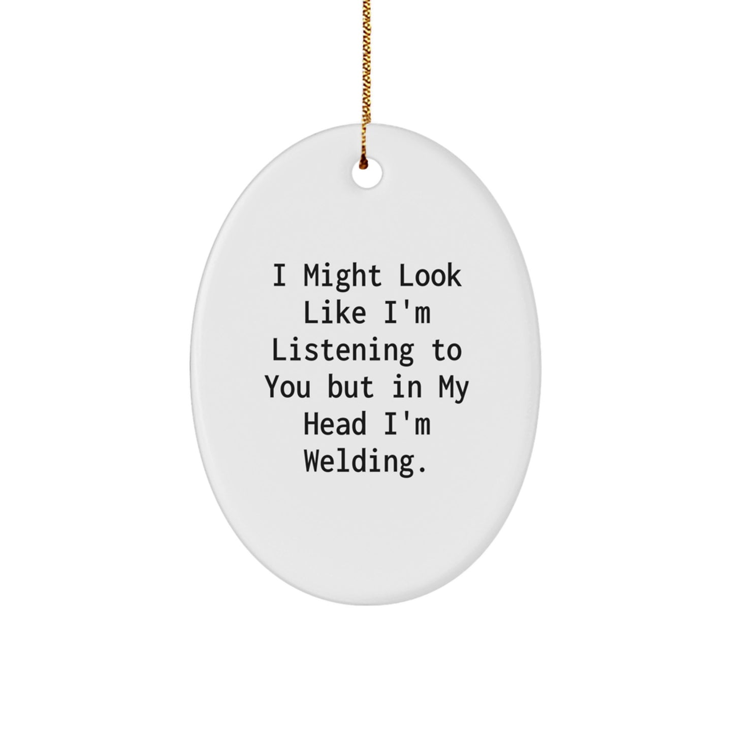 Welding Humor Novelty Christmas Ornament for Friends Gift - Image 1