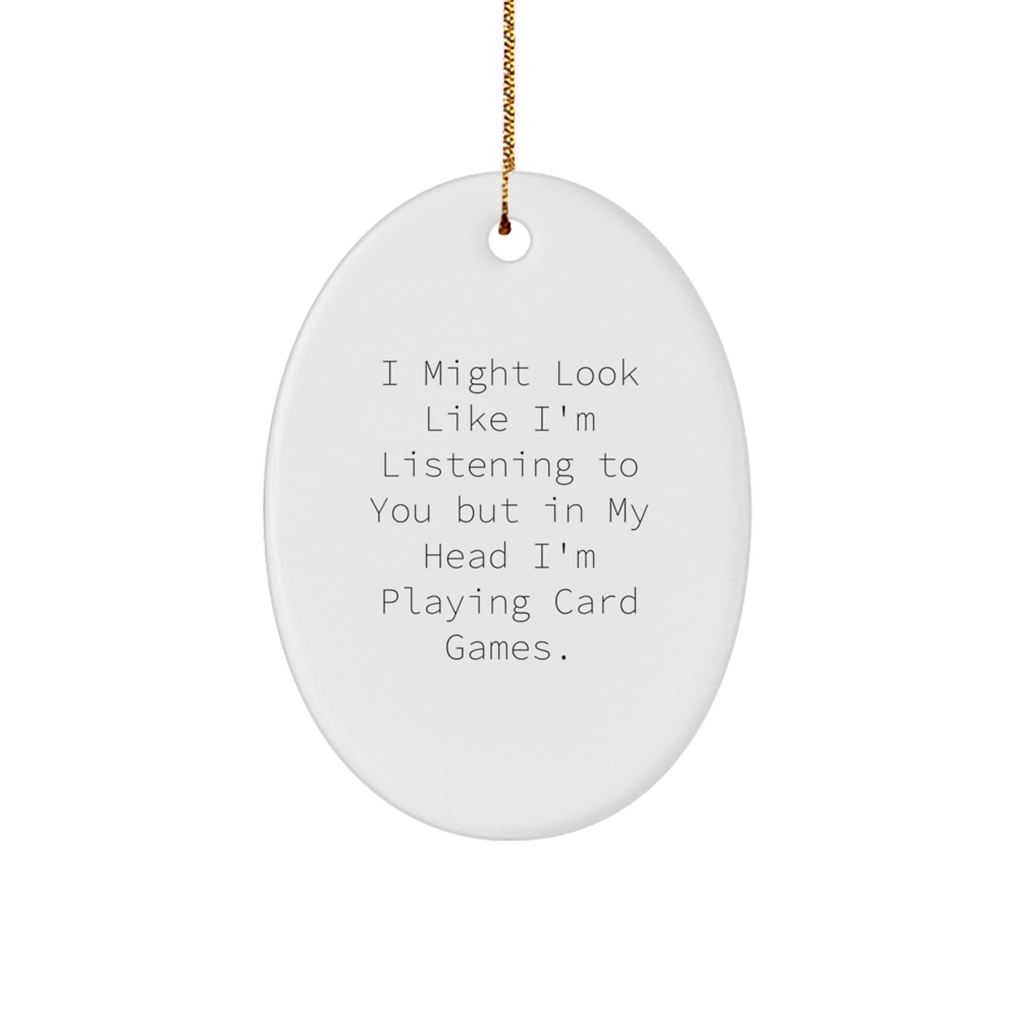Card Games Keepsake Unique Holiday Christmas Ornament for Him Gift - Image 1