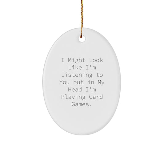 Card Games Keepsake Unique Holiday Christmas Ornament for Him Gift - Image 1