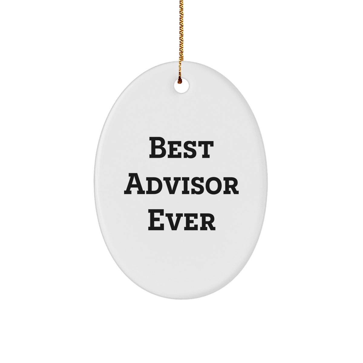 Christmas Gift for Teens A Surprise Best Advisor Ever Oval Ornament - Image 1