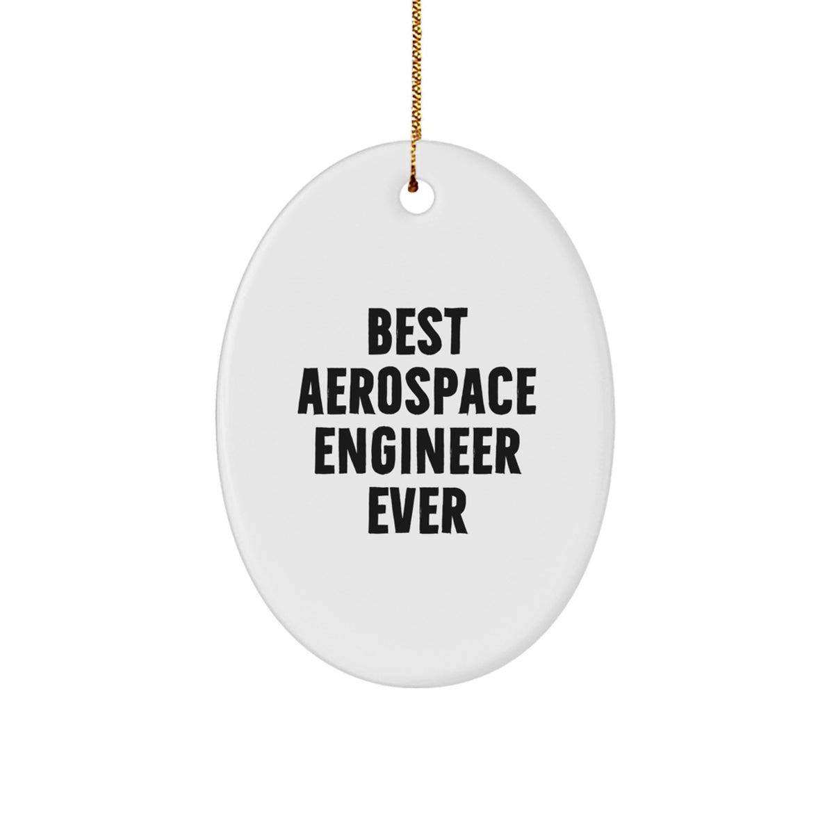 Christmas Unique Gift for Her Aerospace Engineer Oval Ornament Present Best - Image 1