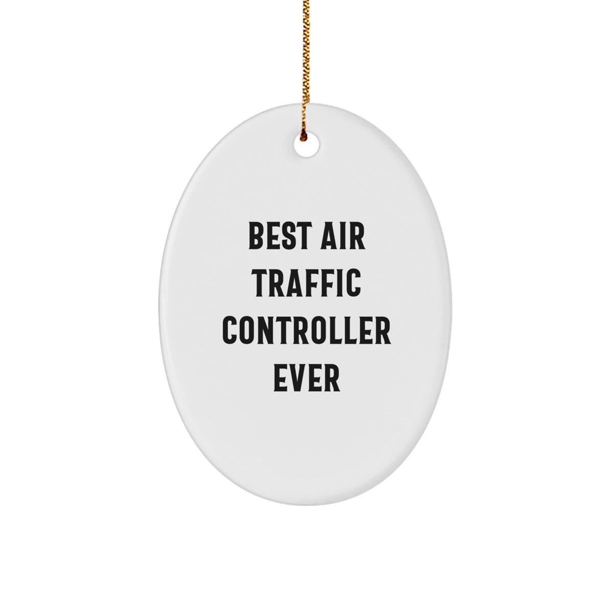 Christmas Gift for Her Best Air Traffic Controller Ever Ornament Present - Image 1