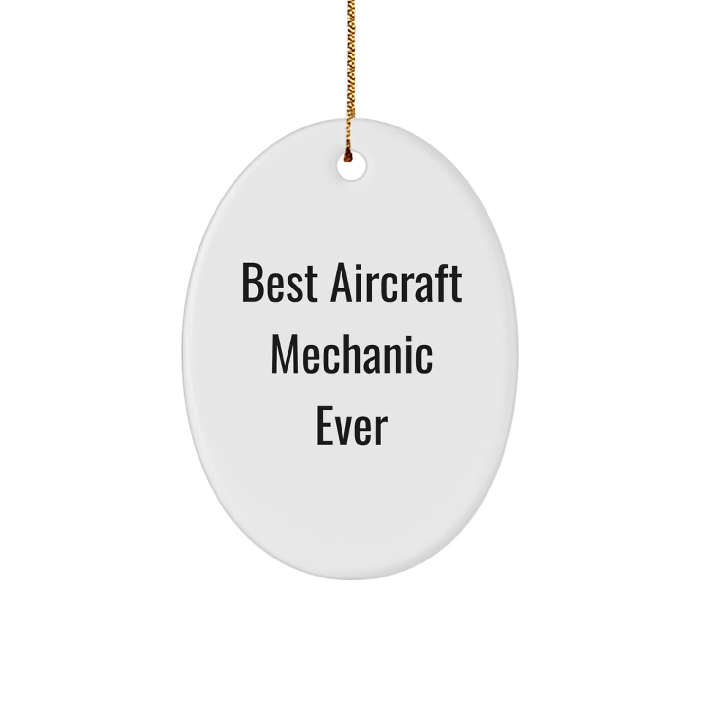 Aircraft Mechanic Keepsake Christmas Ornament for Him Gift - Image 1