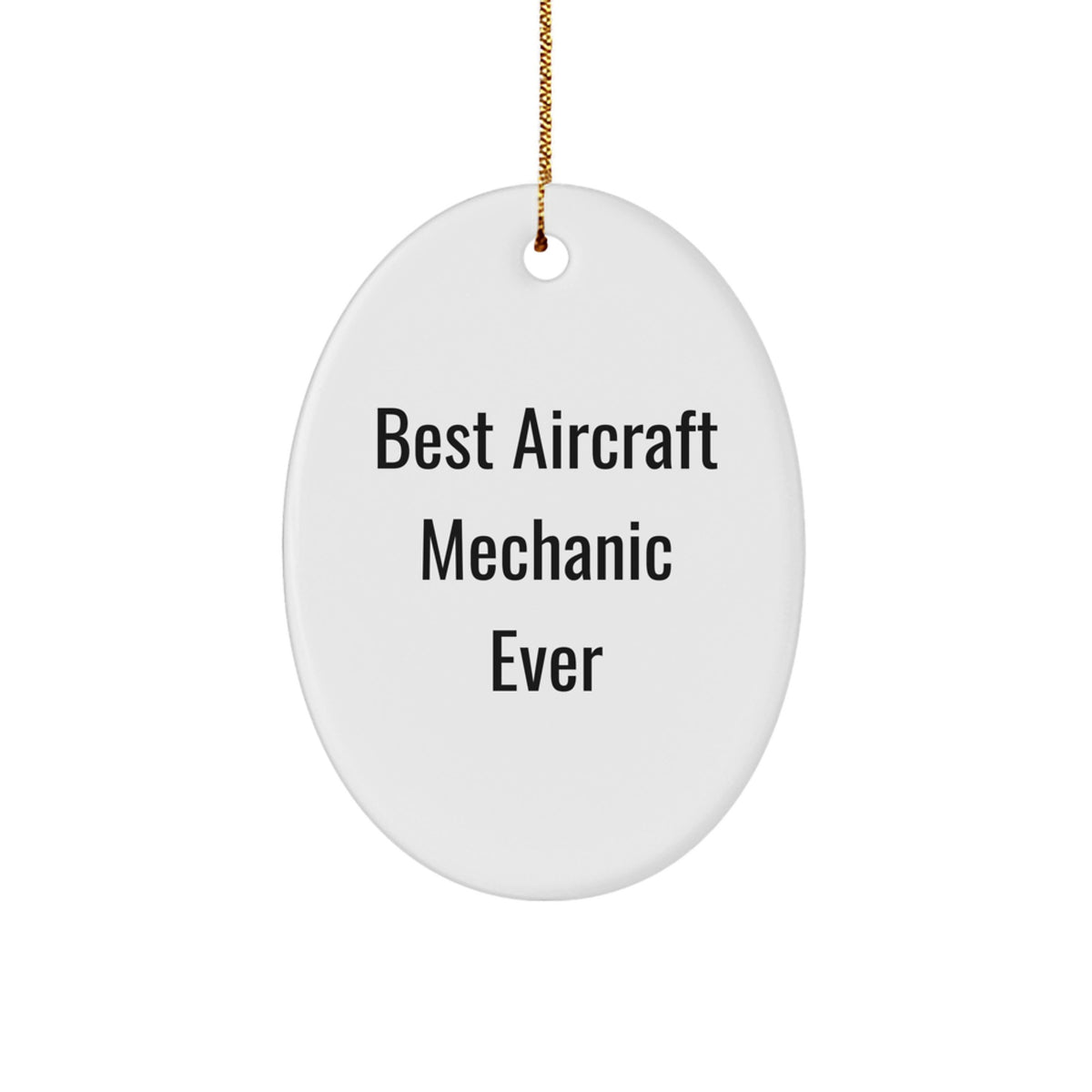 Aircraft Mechanic Keepsake Christmas Ornament for Him Gift - Image 1