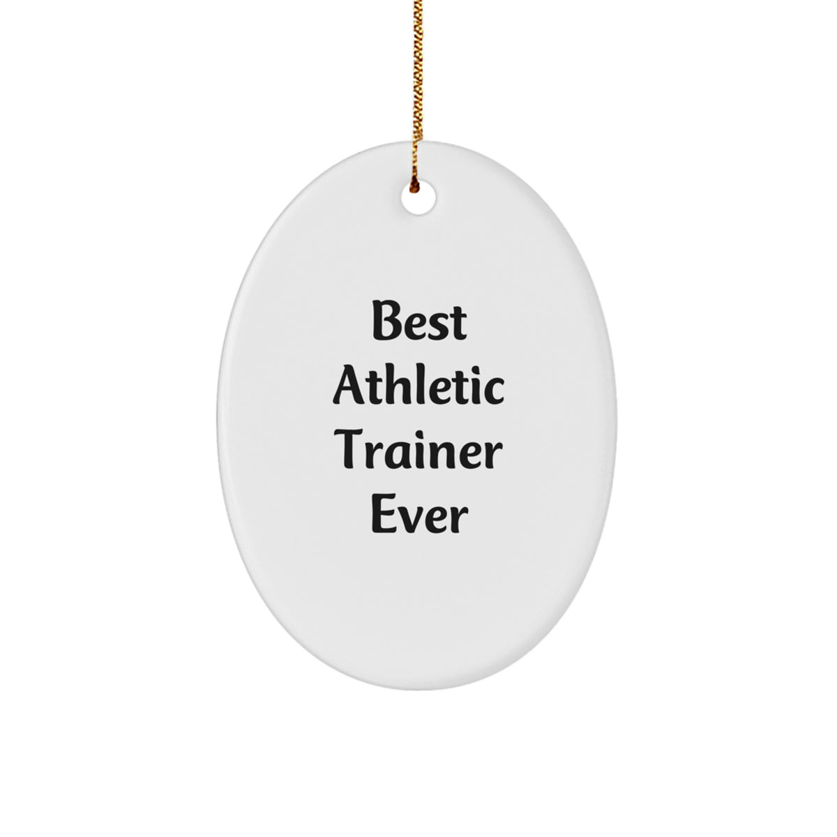 Christmas Gift Surprise for Teens Athletic Trainer Oval Ornament - Image 1