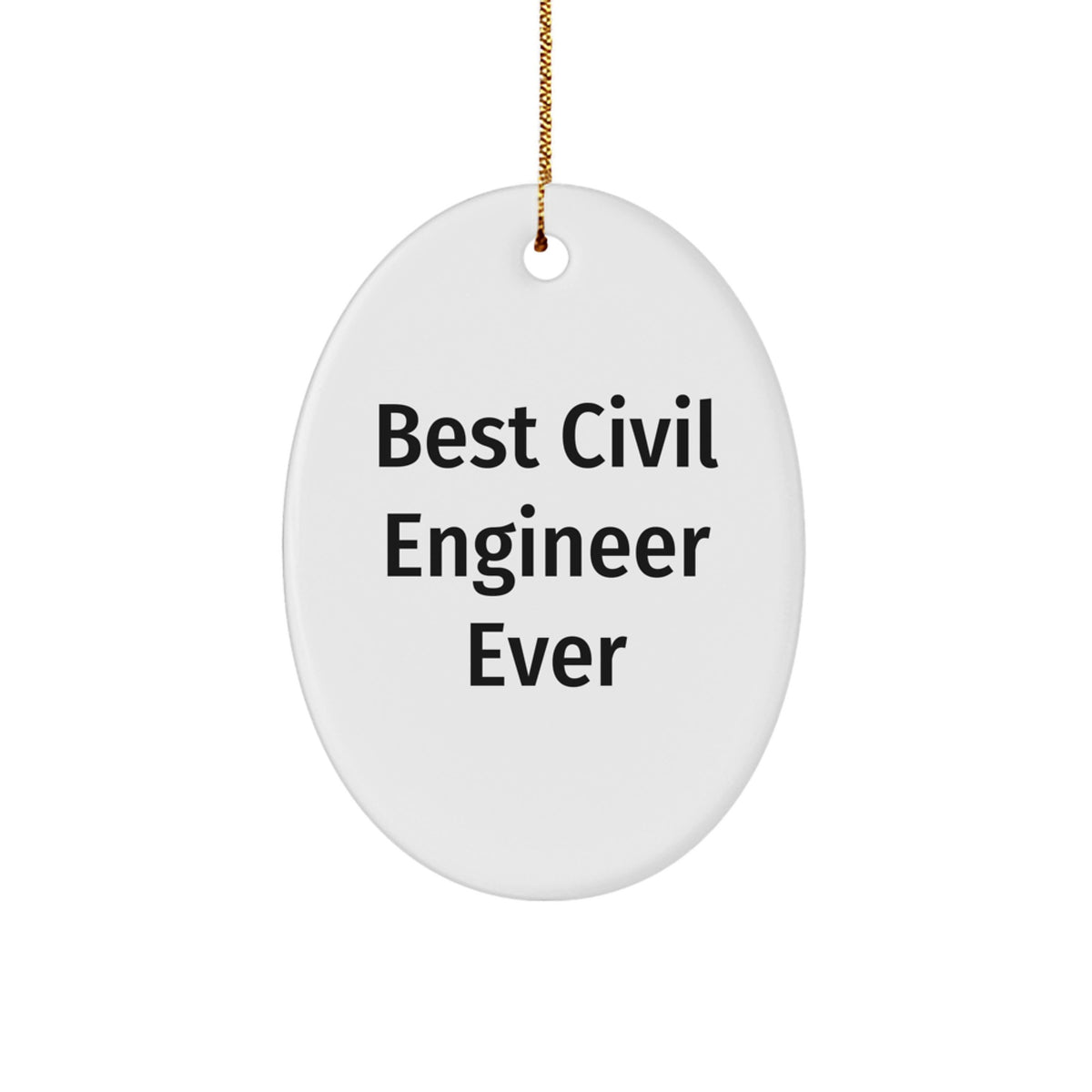 Civil Engineer Christmas Ornament for Him Gift – Civil Engineer Ever - Image 1