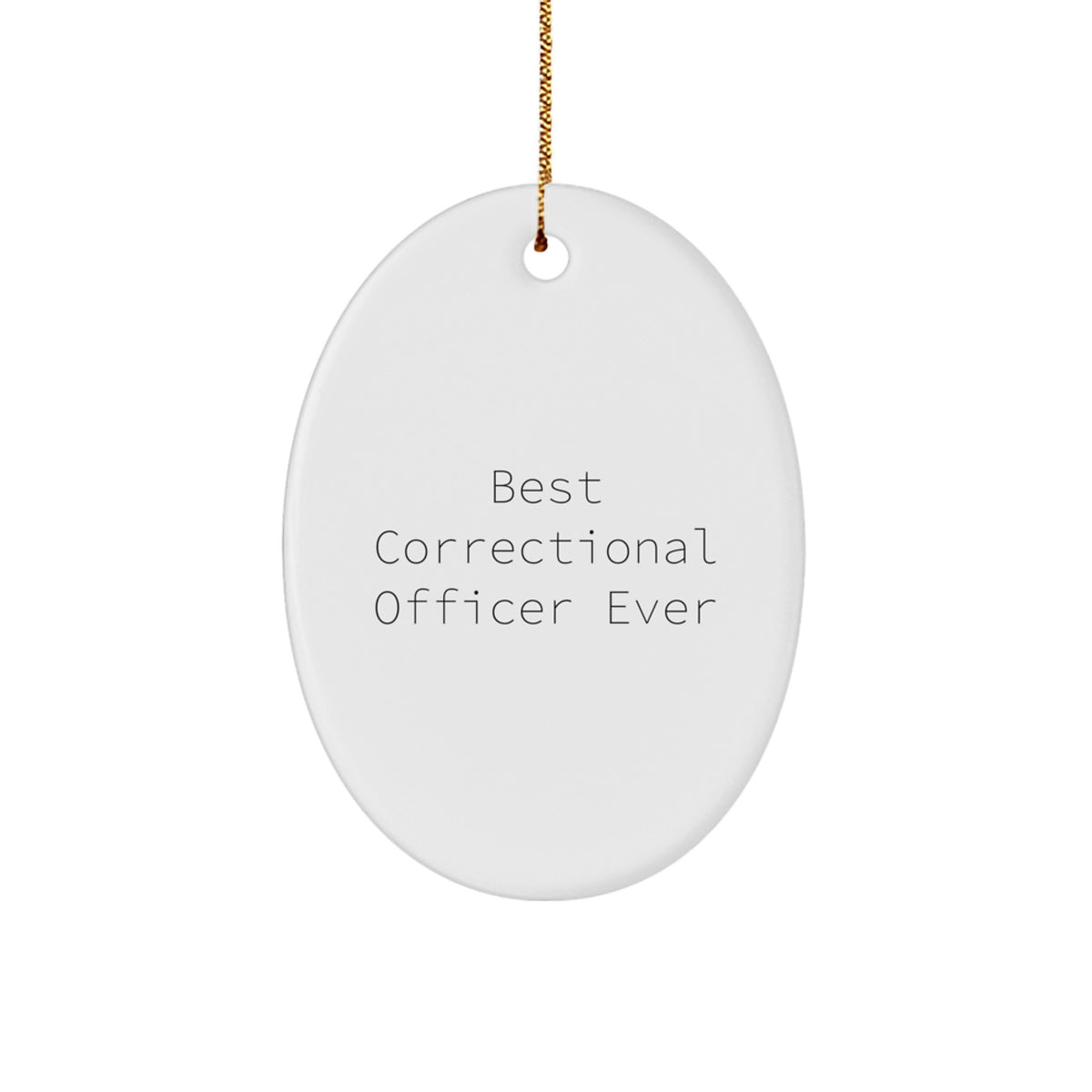 Christmas Ornament Best Correctional Officer Ever Gift for Coworkers - Image 1
