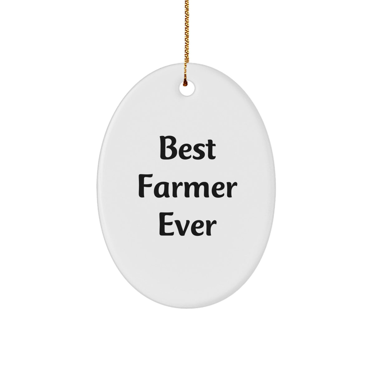 Bold Farmer Novelty Christmas Ornament for Friends Bright Gift - Image 1