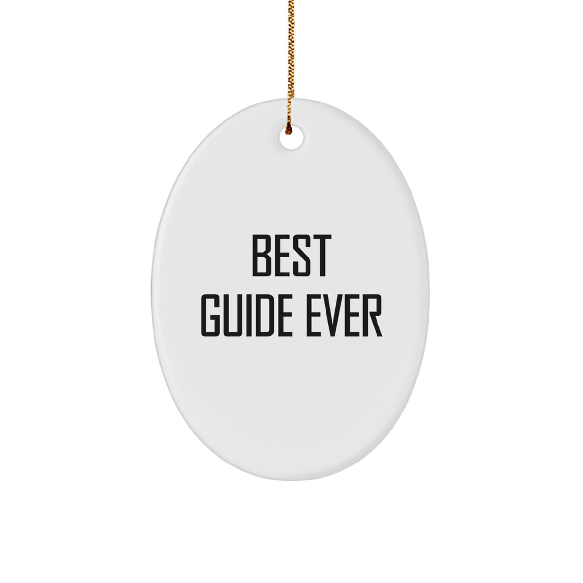 Inspired Guide Oval Ornament for a Best Friend Best Guide Ever Gift - Image 1