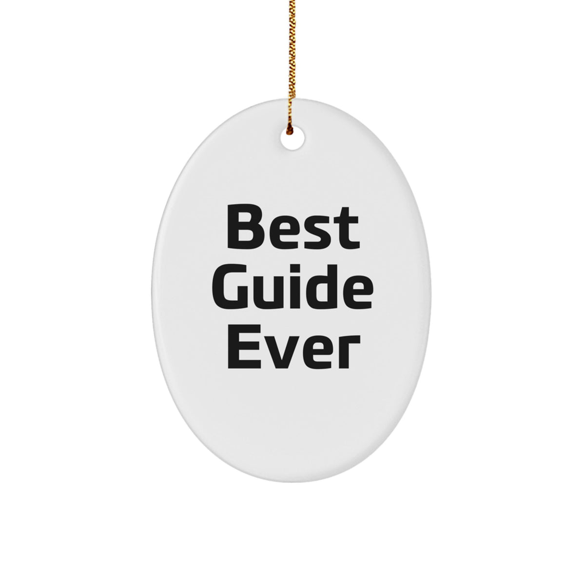Guide Oval Ornament for Neighbors Best Guide Ever Christmas Unique Gift - Image 1