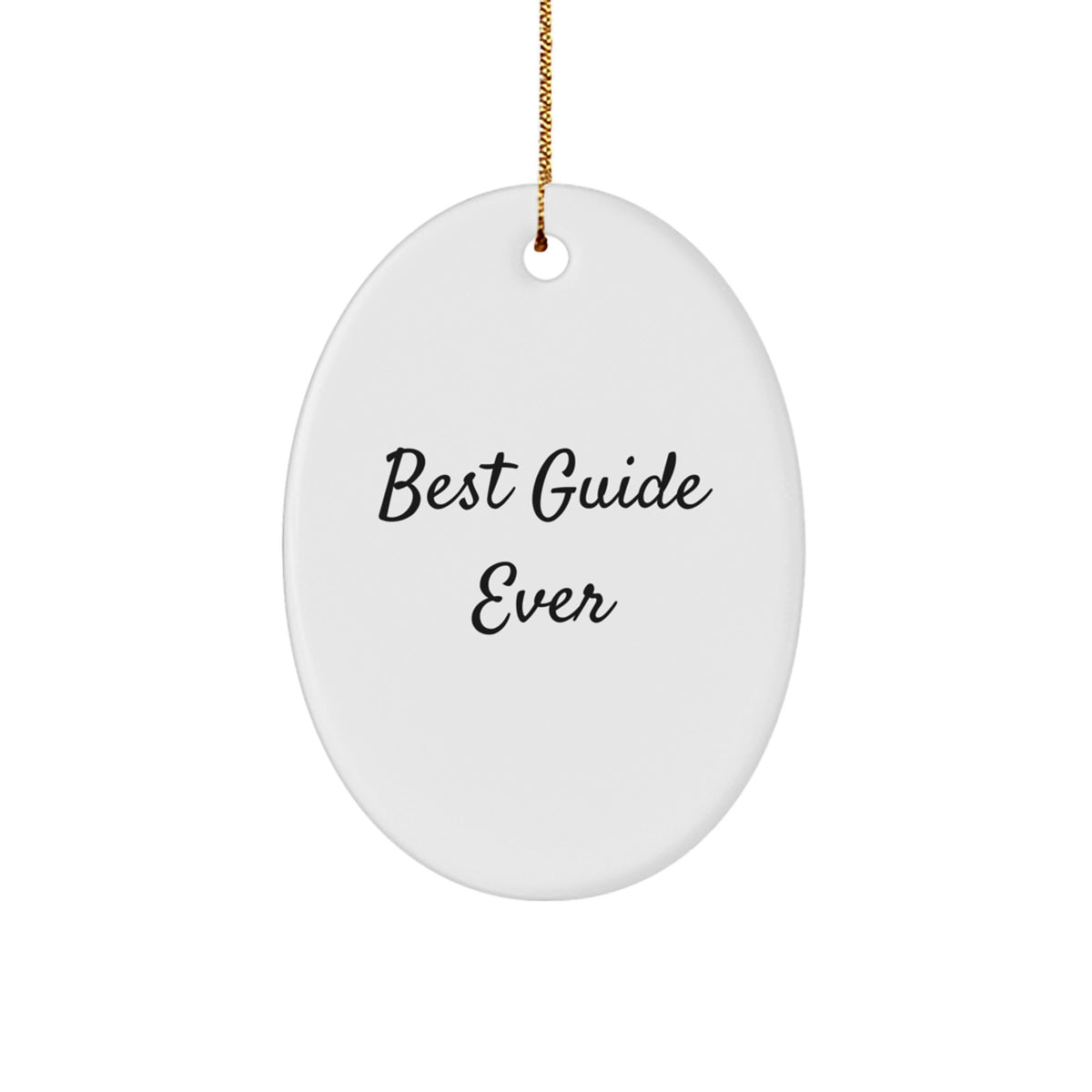 Playful Best Guide Ever Novelty Christmas Ornament for Friends Gift - Image 1