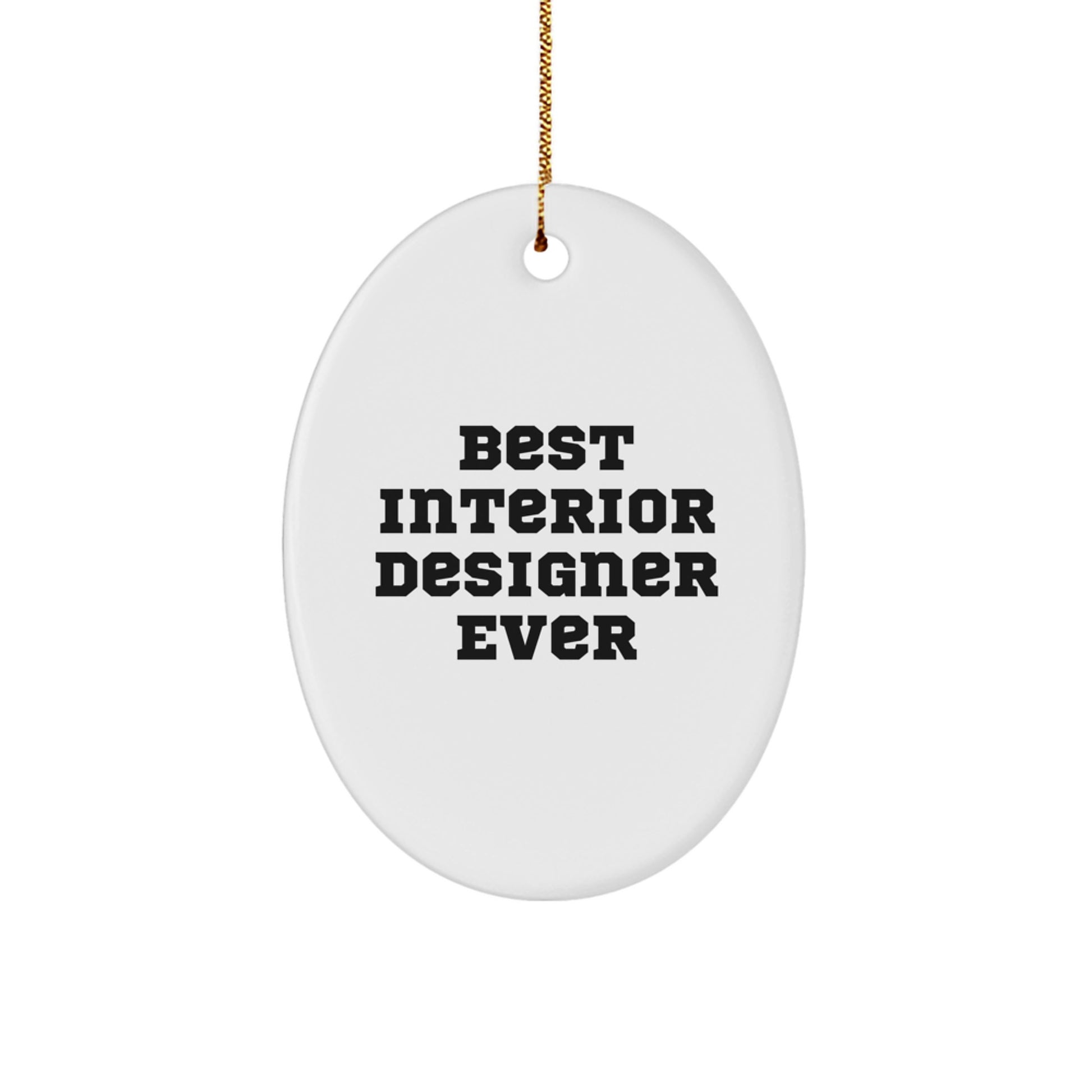 Favorite Interior Designer Oval Ornament for Kids Christmas Gift - Image 1
