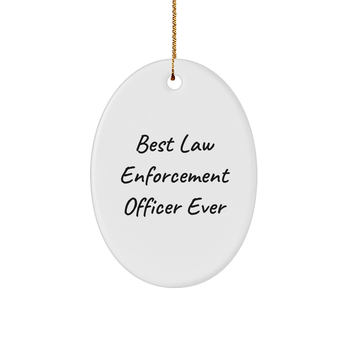 Law Enforcement Keepsake Christmas Ornament for Him Gift - Image 1