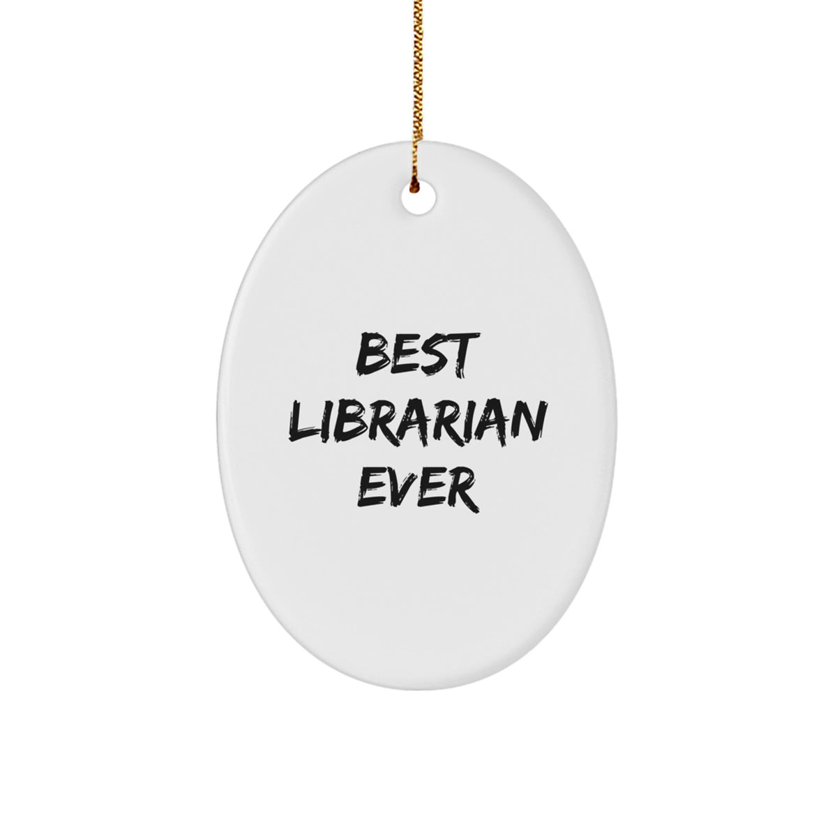 Christmas Gift Best Librarian Ever Ornament for Her - A Festive Keepsake - Image 1