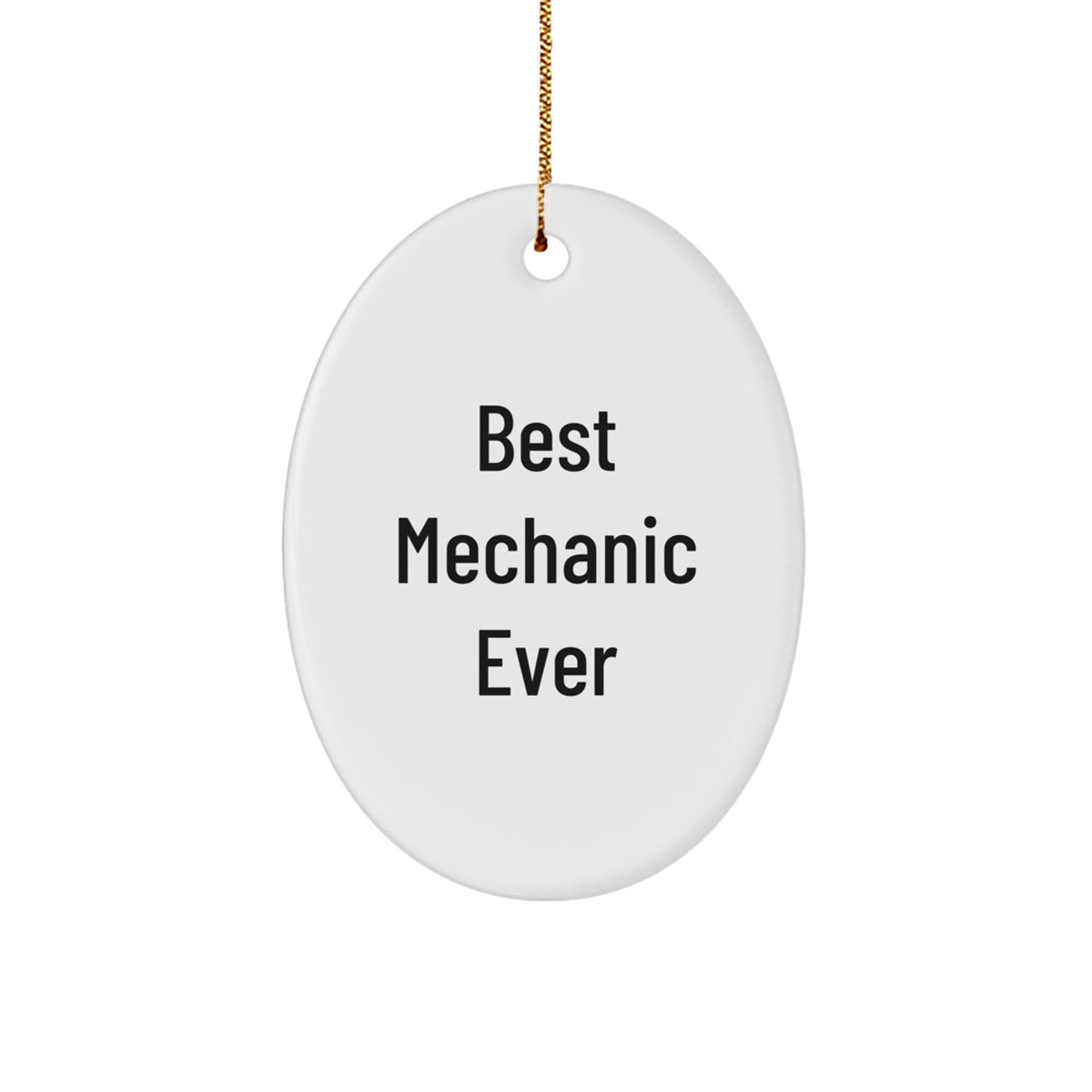 Christmas Gift for Her Mechanic Keepsake Oval Ornament Present - Image 1
