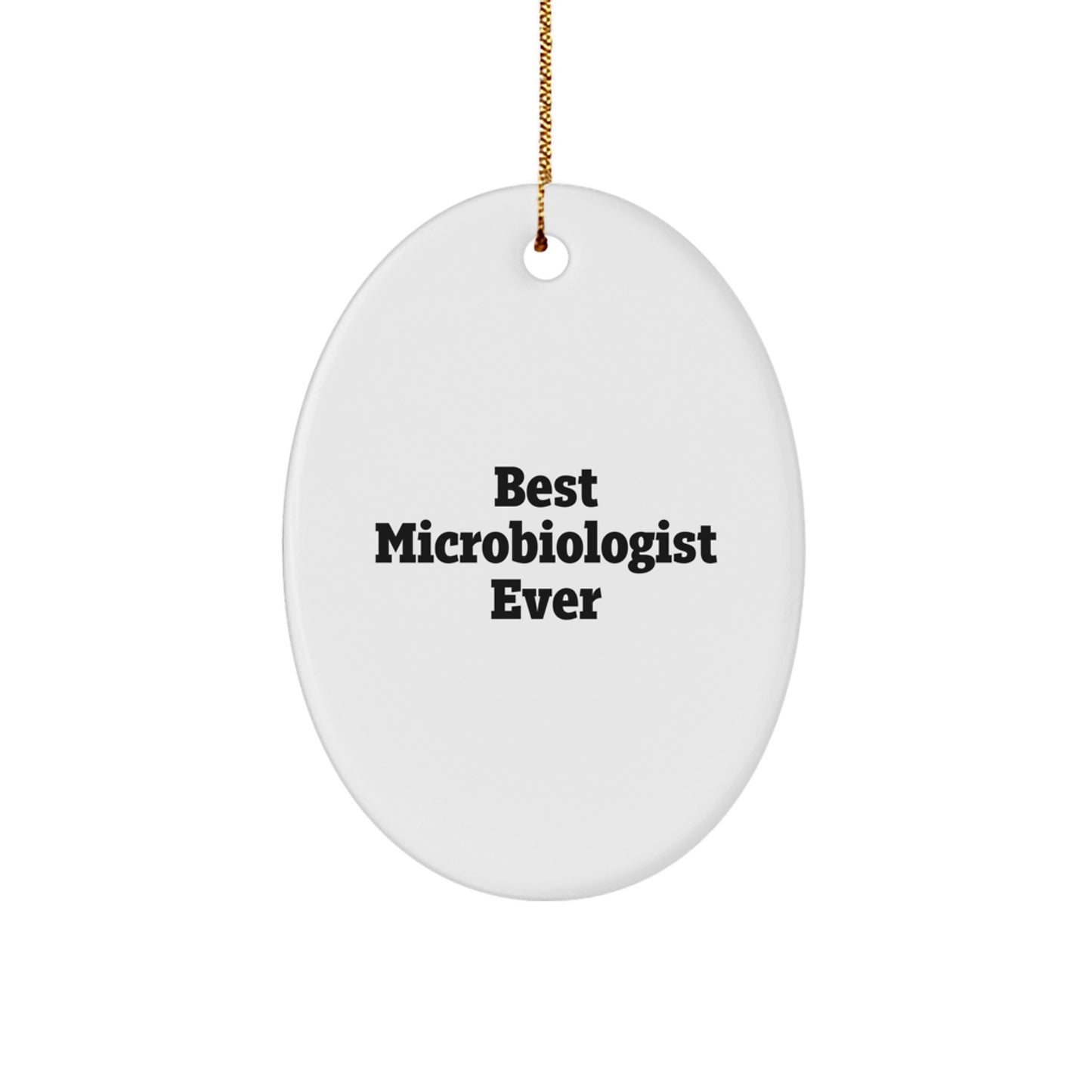 Playful Microbiologist Christmas Ornament for Roommates Memento Gift - Image 1