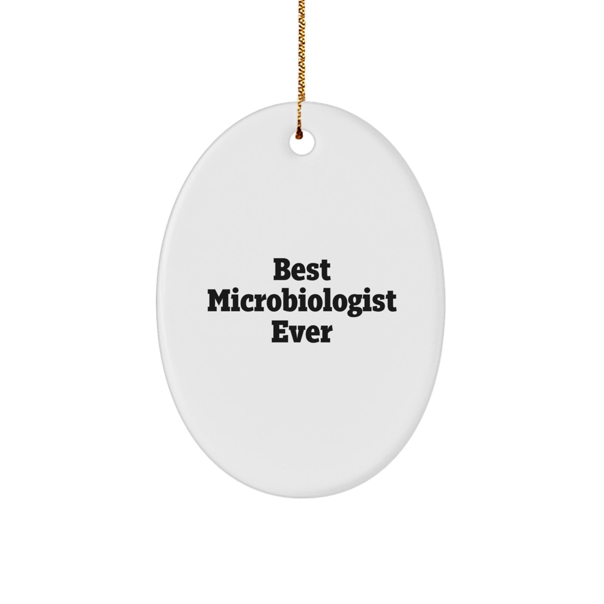 Playful Microbiologist Christmas Ornament for Roommates Memento Gift - Image 1