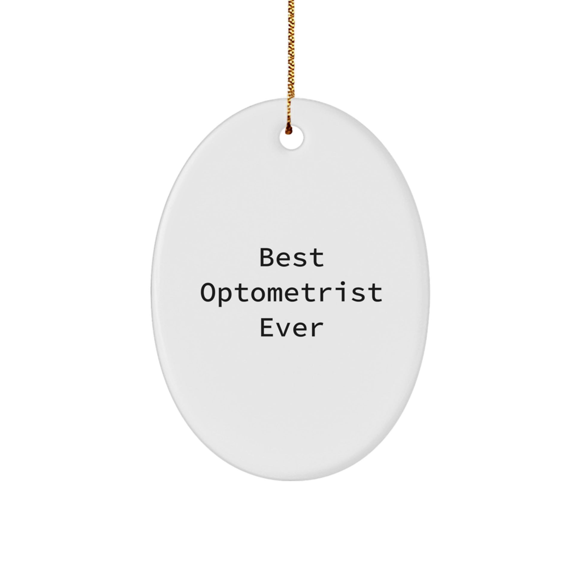Oval Ornament Best Optometrist Ever Christmas Gift for Coworkers Idea - Image 1