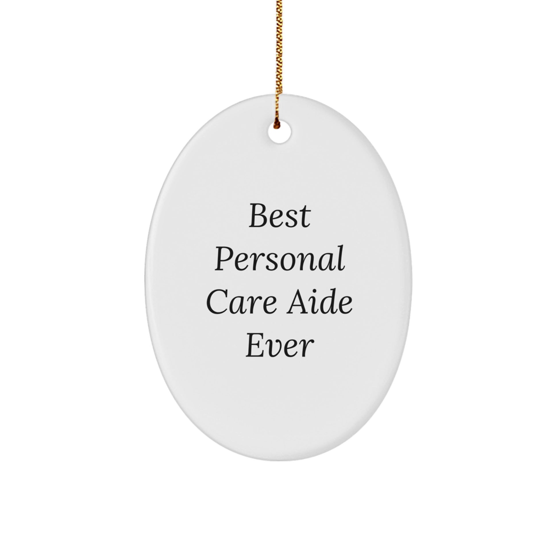 Christmas Gift Surprise for Teens Personal Care Aide Oval Ornament - Image 1