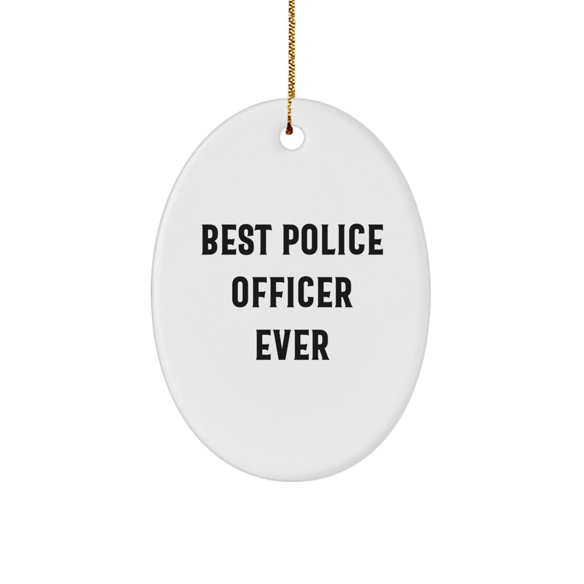 Police Officer Keepsake Christmas Ornament for Him Gift - Image 1