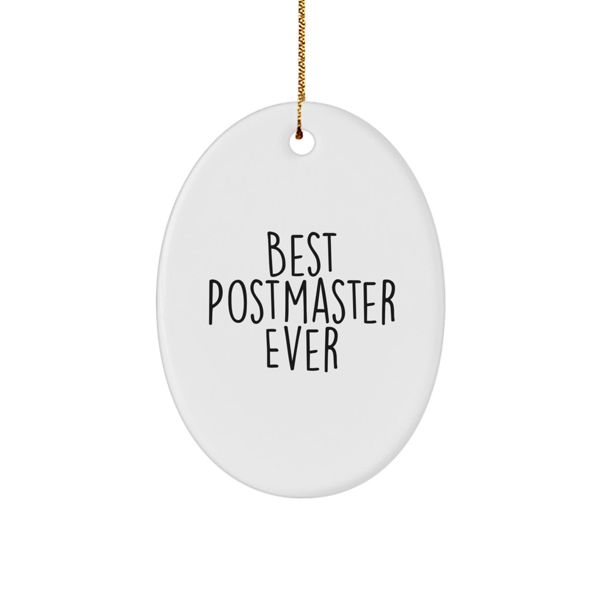 Postmaster Keepsake Durable White Christmas Ornament for Him Gift - Image 1