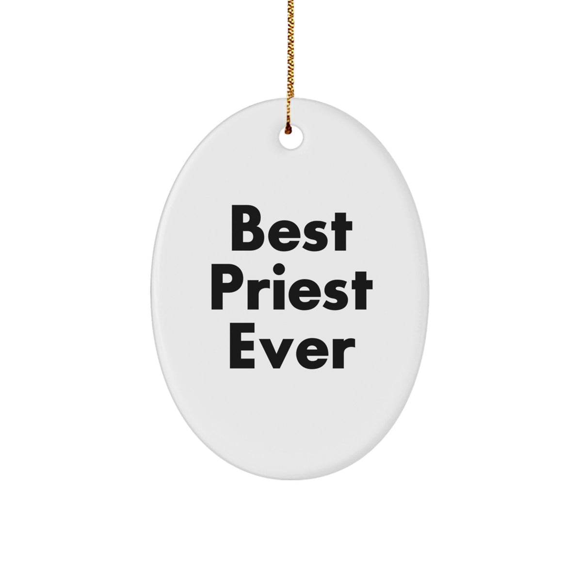 Priest Christmas Ornament Keepsake for Him Best Priest Ever Gift - Image 1