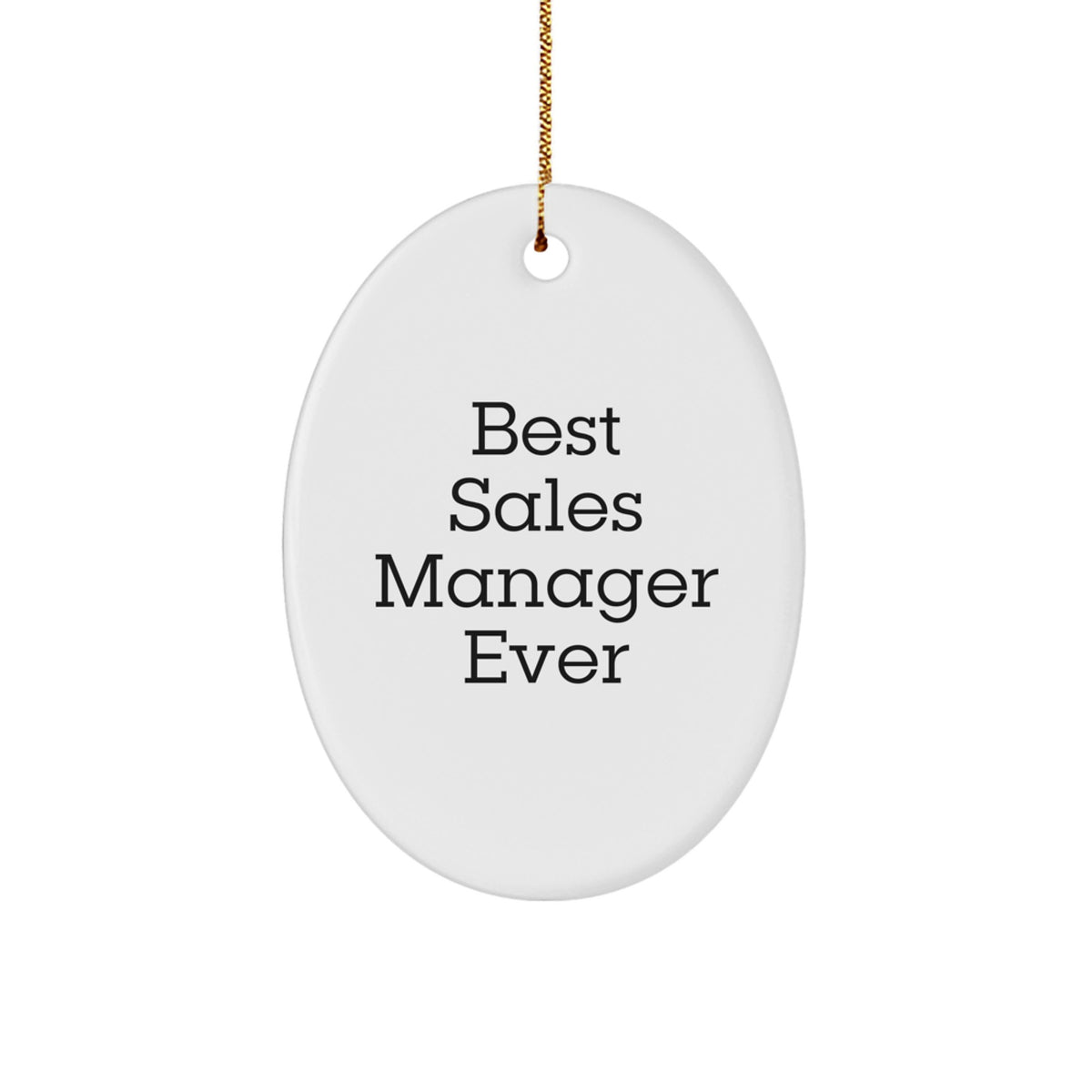 Sales Manager Oval Ornament Idea for Coworkers Christmas Gift - Image 1