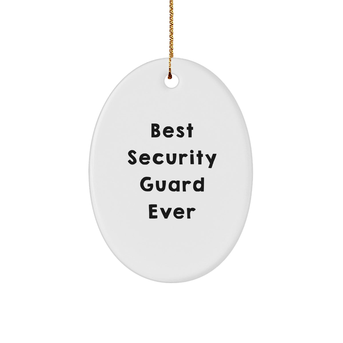 Security Guard Christmas Ornament Gift for Him Best Security Guard Ever - Image 1