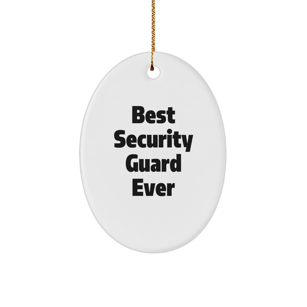Christmas Ornament Gift for a Colleague Best Security Guard Ever - Image 1