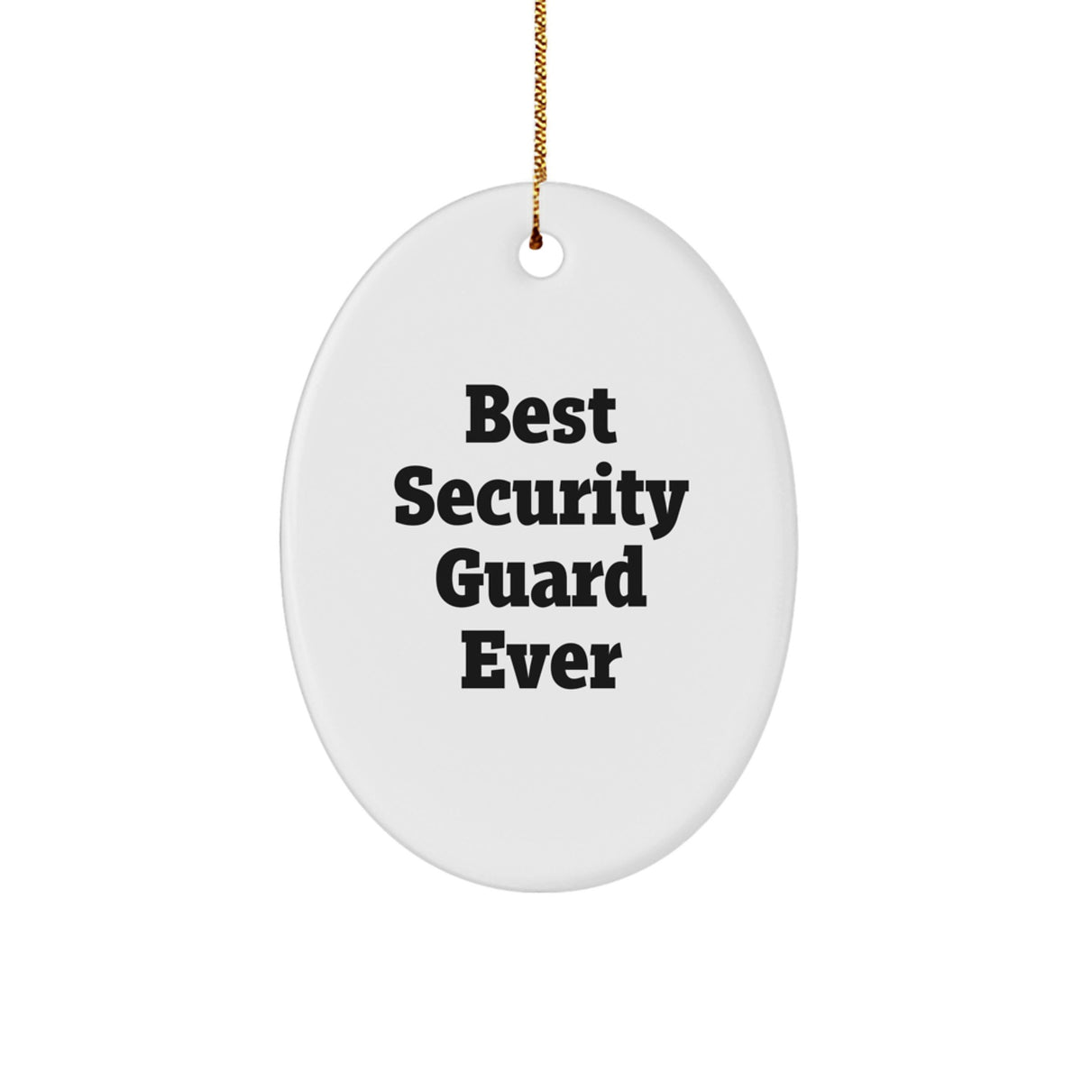Christmas Ornament Gift for Her Novelty Best Security Guard Ever - Image 1