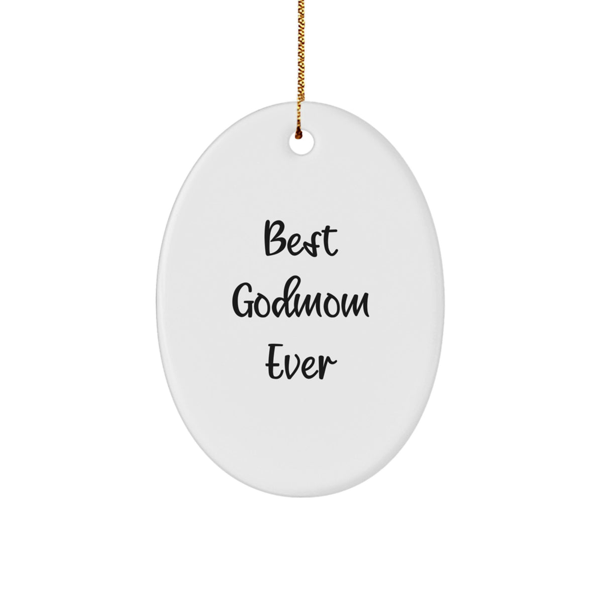 Christmas Ornament Gift Best Godmom Ever – A Joyful Keepsake - Image 1