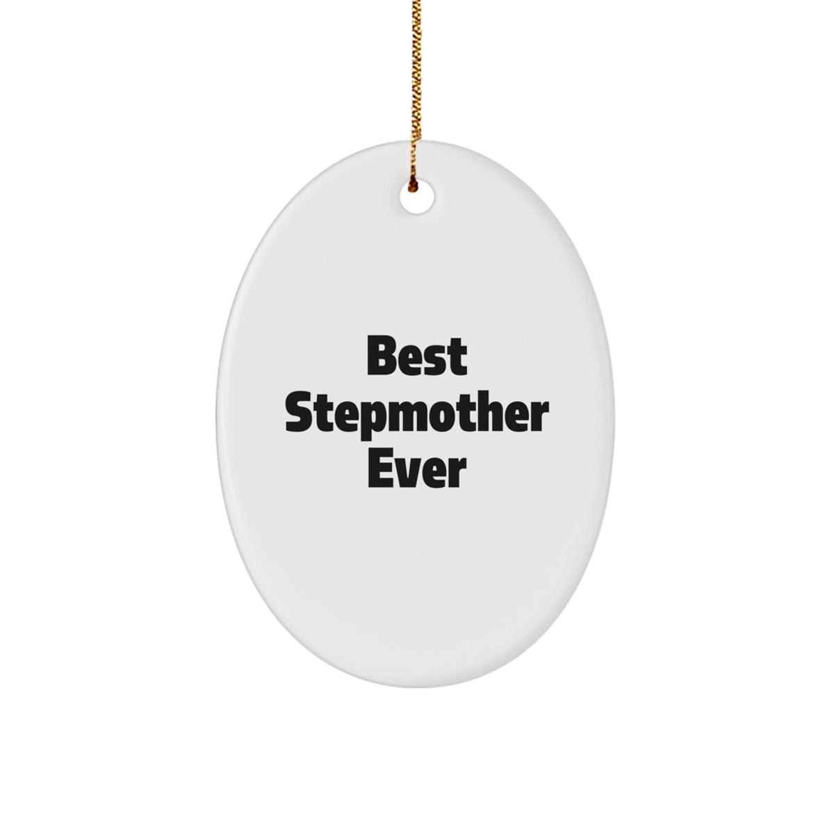Stepmother Oval Christmas Ornament Idea for Coworkers Holiday Gift - Image 1