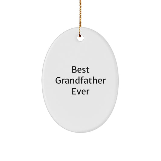 Grandfather Keepsake Christmas Ornament for Him Gift – Grandfather Ever - Image 1