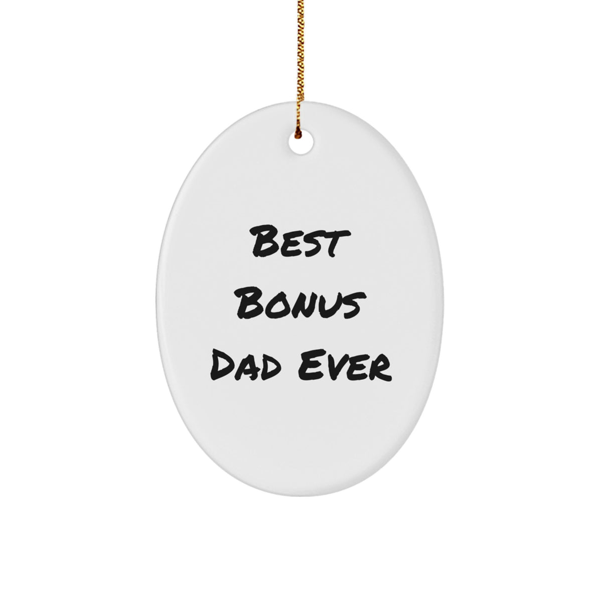 Bonus Dad Keepsake Christmas Ornament for Him Gift - Image 1