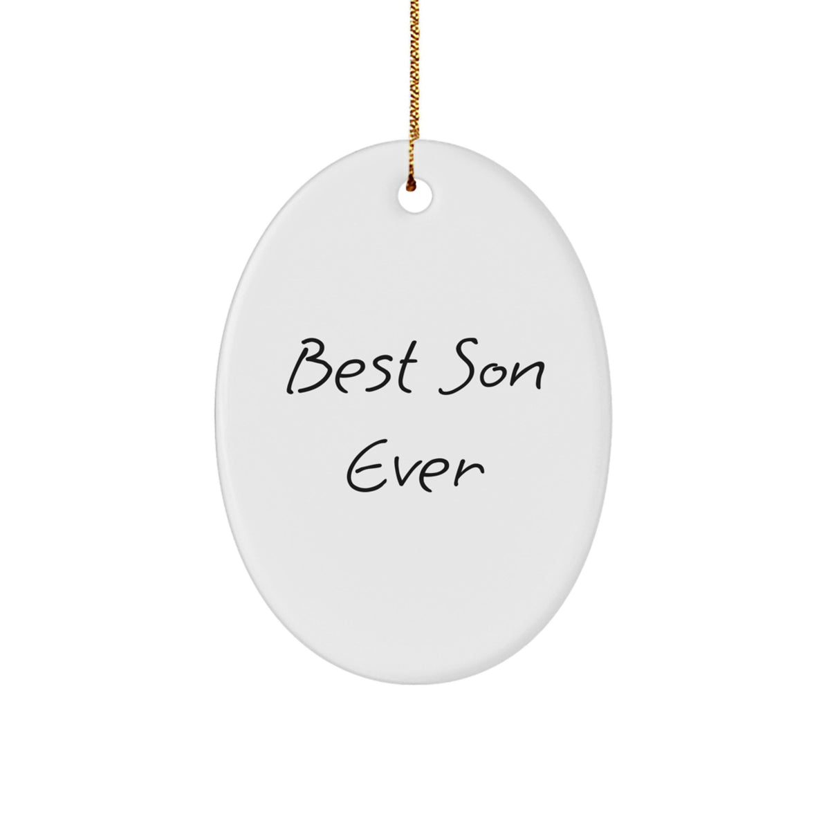 Son Keepsake Christmas Ornament for Him Gift Best Son Ever Bright - Image 1