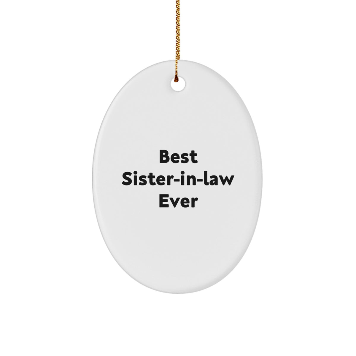 Best Sister-in-law Ever Christmas Ornament for Family Treasure Gift - Image 1