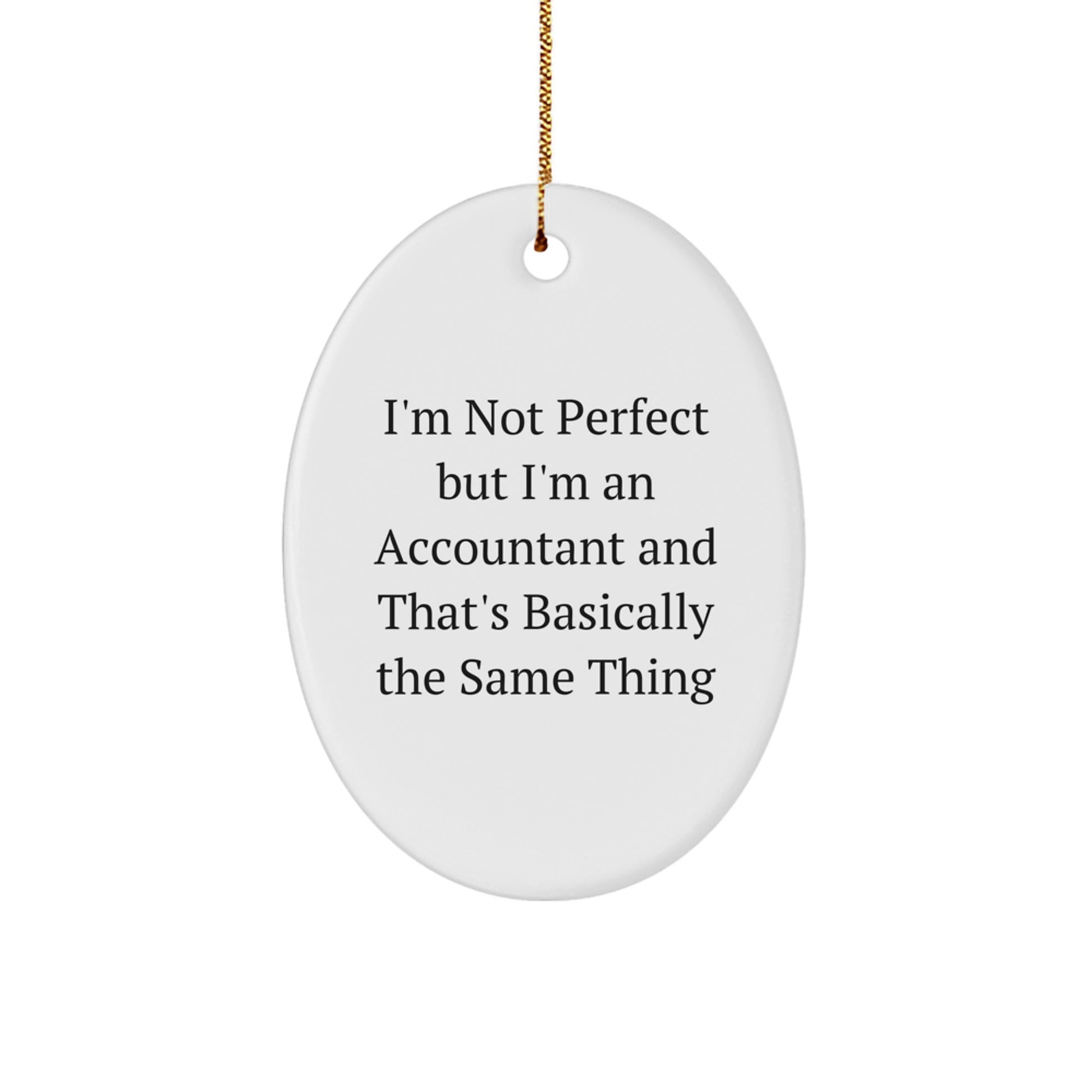 Accountant Keepsake Christmas Ornament for Him Gift – Holiday Tree - Image 1