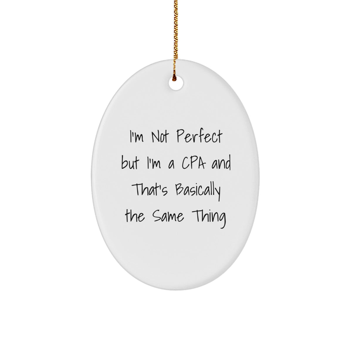 Cpa Keepsake Christmas Ornament for Him Gift – Professional Pride - Image 1
