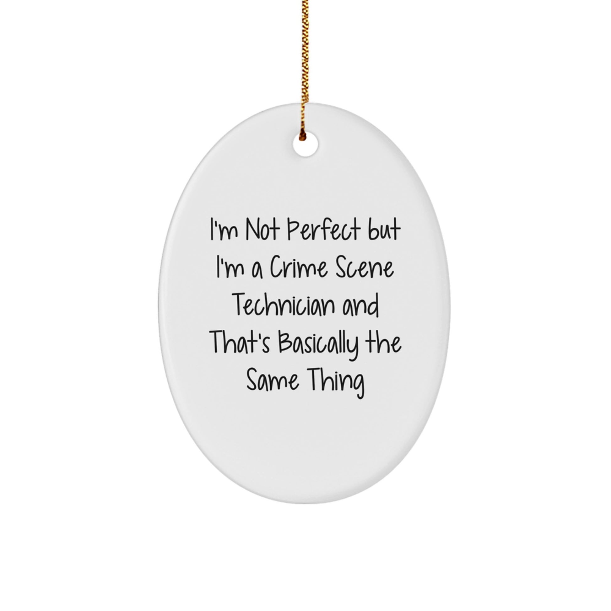 Crime Scene Technician Keepsake Christmas Ornament for Him Gift - Image 1