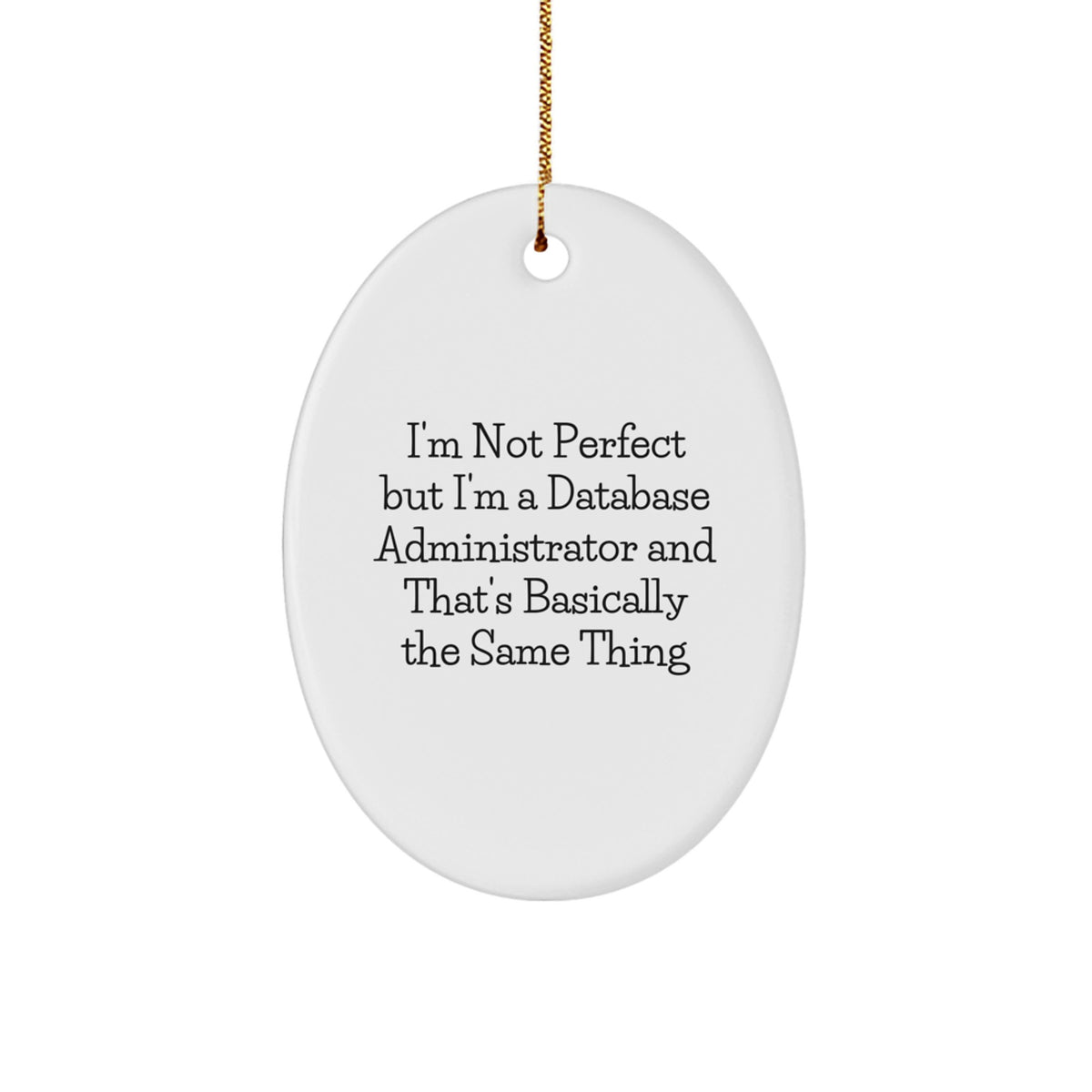 Database Administrator Christmas Ornament for Family Treasure Gift - Image 1