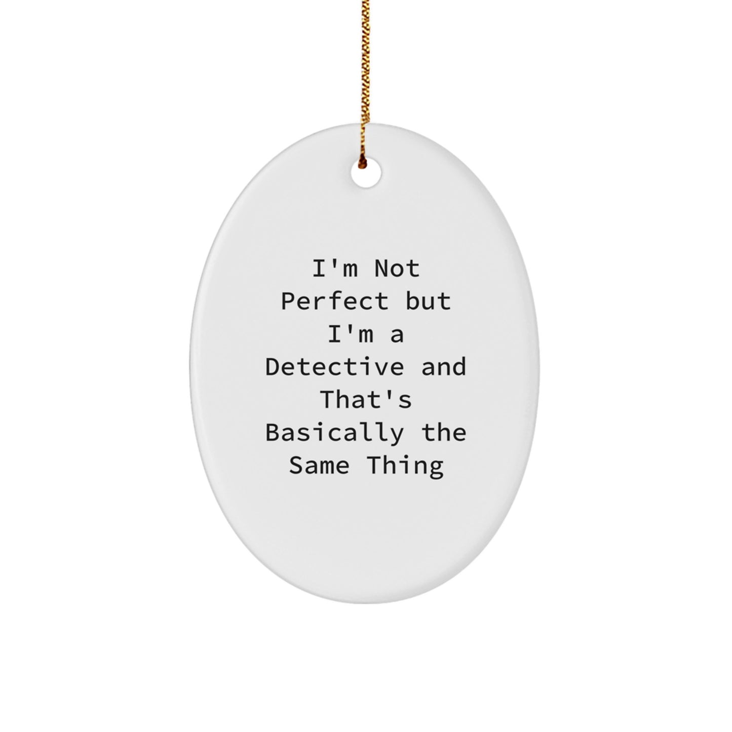 Detective Keepsake Christmas Ornament for Him Gift - Image 1