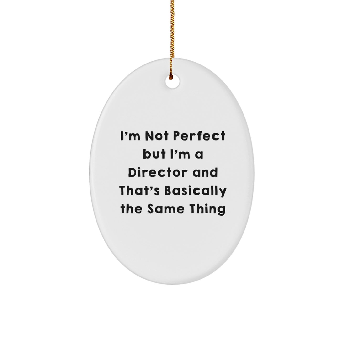 Christmas Gift for Her Director Ornament Present I'm Not Perfect - Image 1